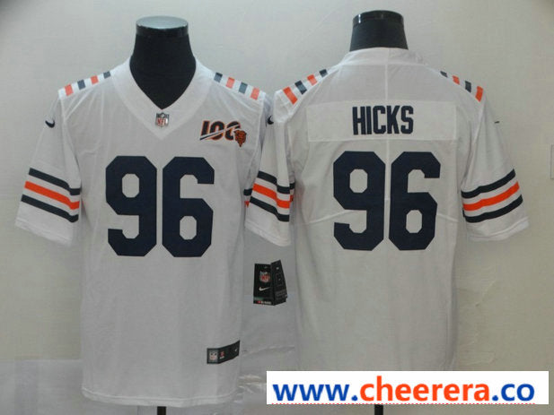 Nike Akiem Hicks Chicago Bears white Vapor jersey