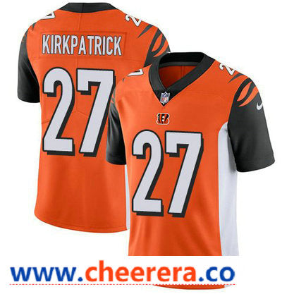 Nike Dre Kirkpatrick Cincinnati Bengals orange Vapor jersey