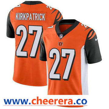 Nike Dre Kirkpatrick Cincinnati Bengals orange Vapor jersey