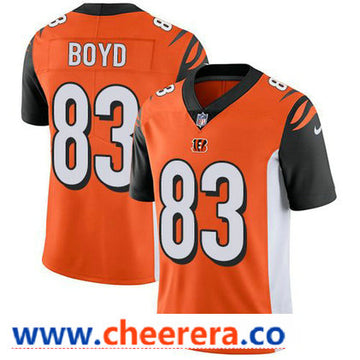 Nike Tyler Boyd Cincinnati Bengals orange Vapor jersey