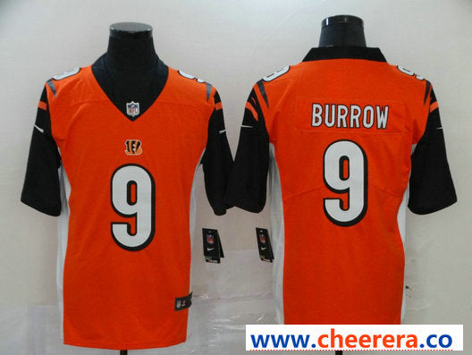 Nike Joe Burrow Cincinnati Bengals orange Vapor jersey
