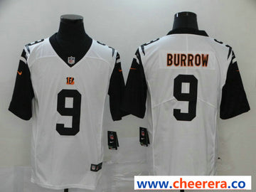 Nike Joe Burrow Cincinnati Bengals white Color Rush jersey