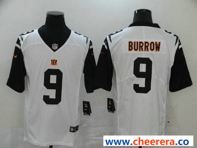 Nike Joe Burrow Cincinnati Bengals white Color Rush jersey