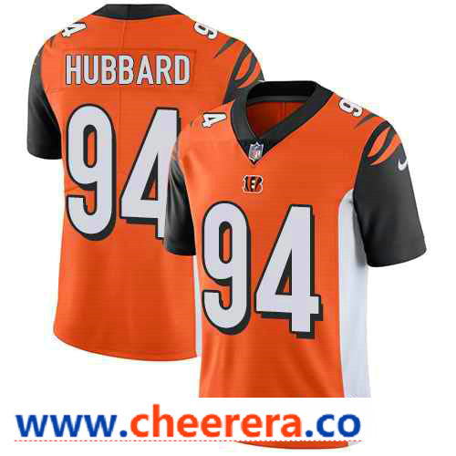 Nike Sam Hubbard Cincinnati Bengals orange Vapor jersey
