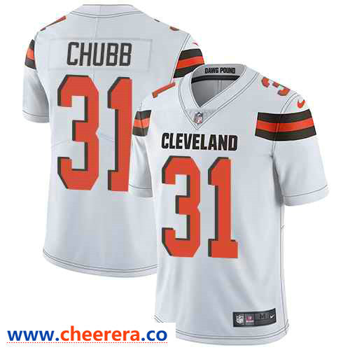 Nike Nick Chubb Cleveland Browns white Vapor jersey