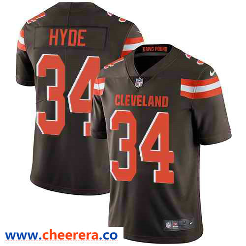Nike Carlos Hyde Cleveland Browns brown Vapor jersey