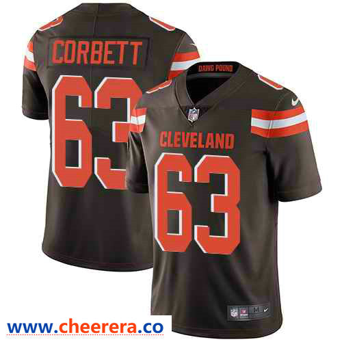 Nike Austin Corbett Cleveland Browns brown Vapor jersey