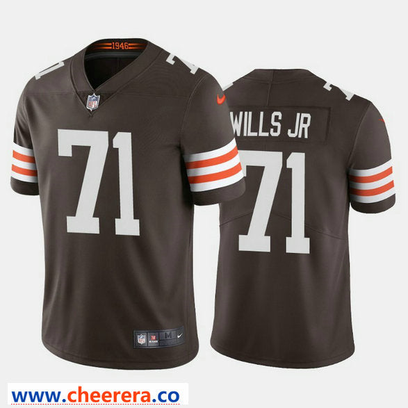 Nike Jedrick Wills Jr Cleveland Browns brown Vapor jersey
