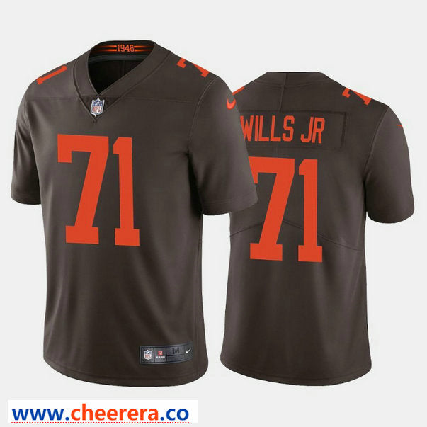 Nike Jedrick Wills Jr Cleveland Browns brown Vapor jersey