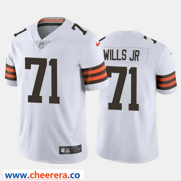 Nike Jedrick Wills Jr Cleveland Browns white Vapor jersey