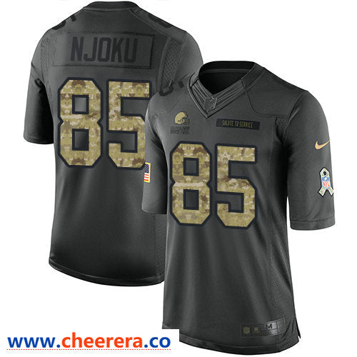 Nike David Njoku Cleveland Browns anthracite Salute To Service jersey