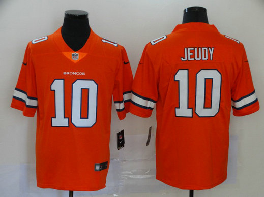 Nike Jerry Jeudy Denver Broncos orange Color Rush jersey