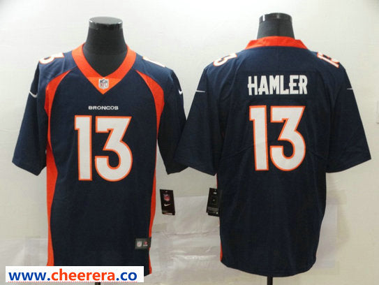 Nike KJ Hamler Denver Broncos navy Vapor jersey