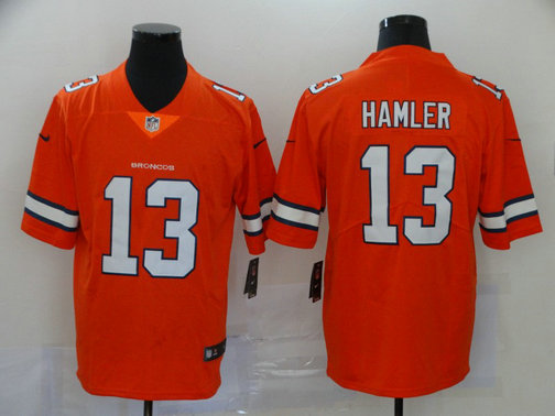Nike KJ Hamler Denver Broncos orange Color Rush jersey
