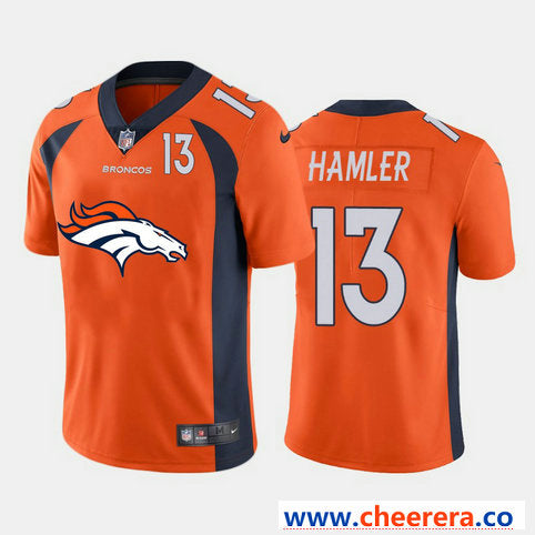 Nike KJ Hamler Denver Broncos orange Vapor jersey