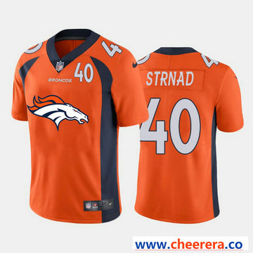 Nike Justin Strnad Denver Broncos orange Vapor jersey