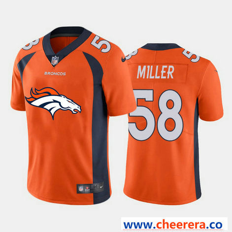 Nike Von Miller Denver Broncos orange Vapor jersey
