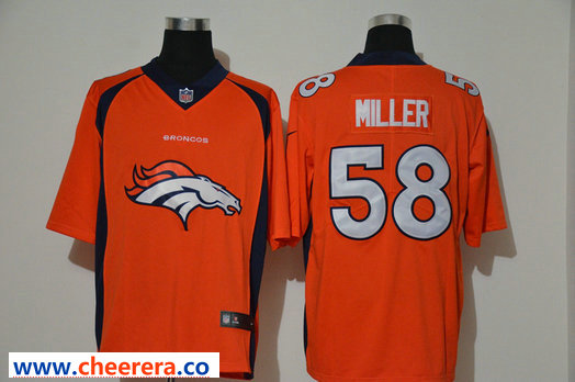 Nike Von Miller Denver Broncos orange Vapor jersey