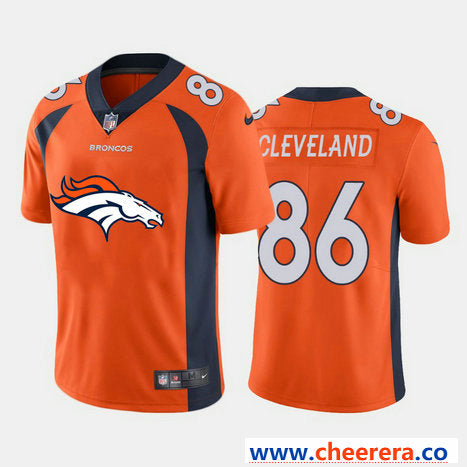 Nike Tyrie Cleveland Denver Broncos orange Vapor jersey