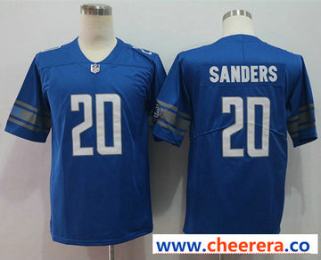 Nike Barry Sanders Detroit Lions blue Vapor jersey