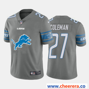 Nike Justin Coleman Detroit Lions gray Vapor jersey