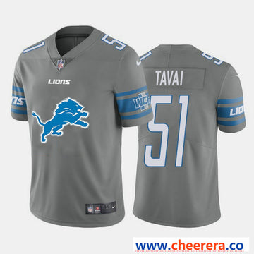Nike Jahlani Tavai Detroit Lions gray Vapor jersey
