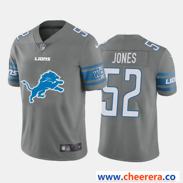 Nike Christian Jones Detroit Lions gray Vapor jersey