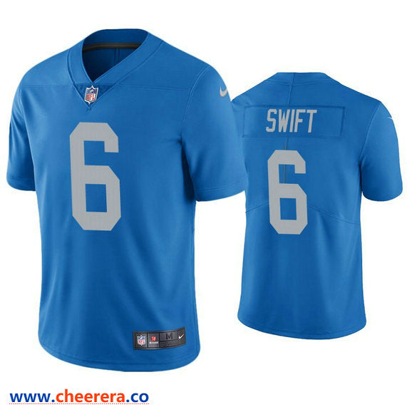 Nike D'Andre Swift Detroit Lions blue Vapor jersey