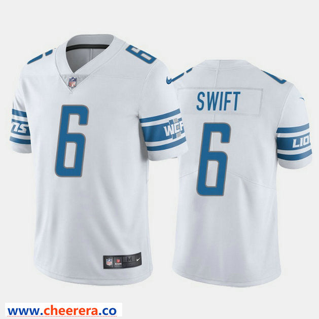 Nike D'Andre Swift Detroit Lions white Vapor jersey