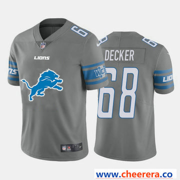 Nike Taylor Decker Detroit Lions gray Vapor jersey