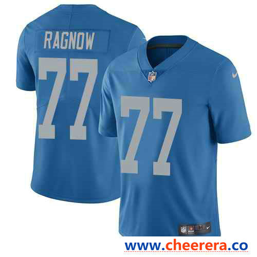 Nike Frank Ragnow Detroit Lions blue Vapor jersey