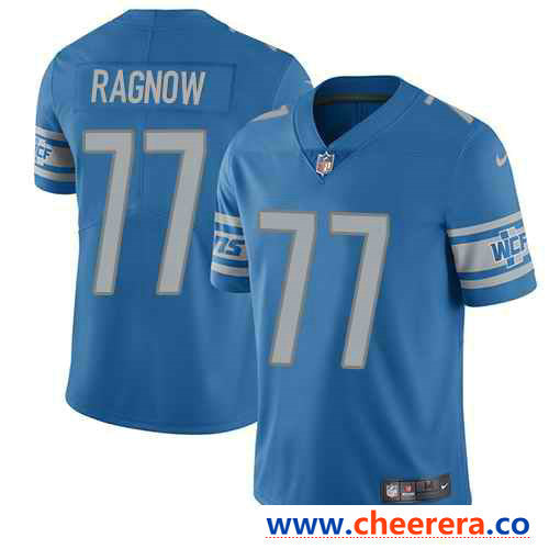 Nike Frank Ragnow Detroit Lions blue Vapor jersey