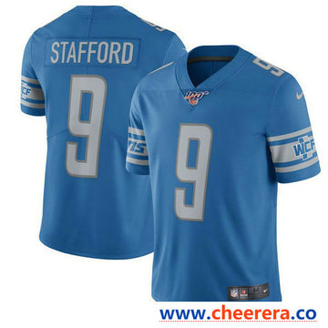 Nike Matthew Stafford Detroit Lions blue Vapor jersey