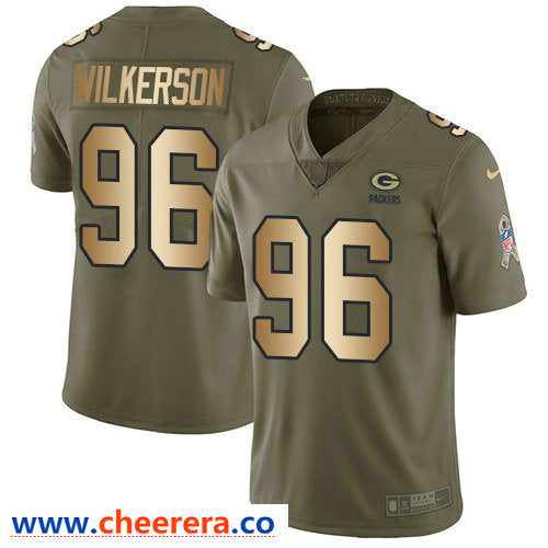 Nike Muhammad Wilkerson Green Bay Packers olive Salute To Service jersey