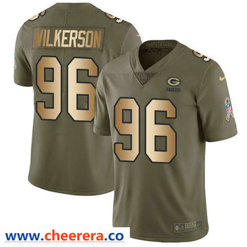 Nike Muhammad Wilkerson Green Bay Packers olive Salute To Service jersey
