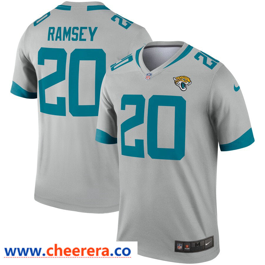 Nike Jalen Ramsey Jacksonville Jaguars silver Inverted Legend jersey