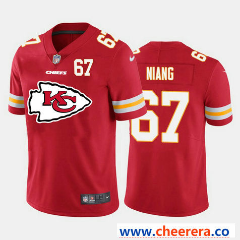 Nike Lucas Niang Kansas City Chiefs red Vapor jersey