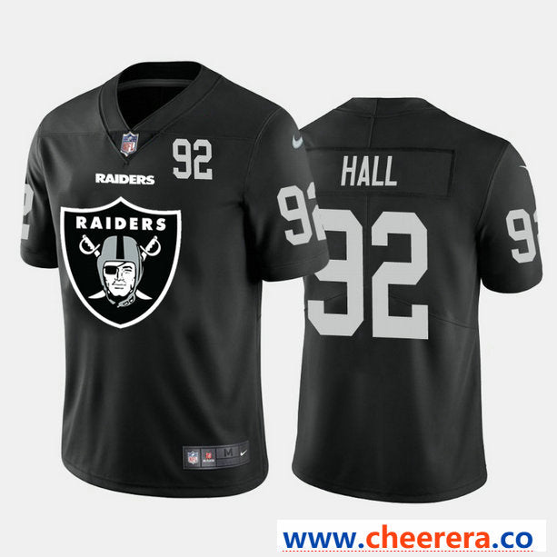 Nike P.J. Hall Las Vegas Raiders black Vapor jersey