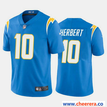 Nike Justin Herbert Los Angeles Chargers blue Vapor jersey