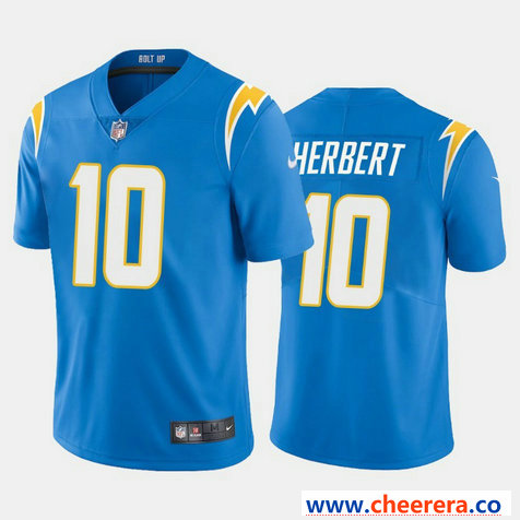 Nike Justin Herbert Los Angeles Chargers blue Vapor jersey