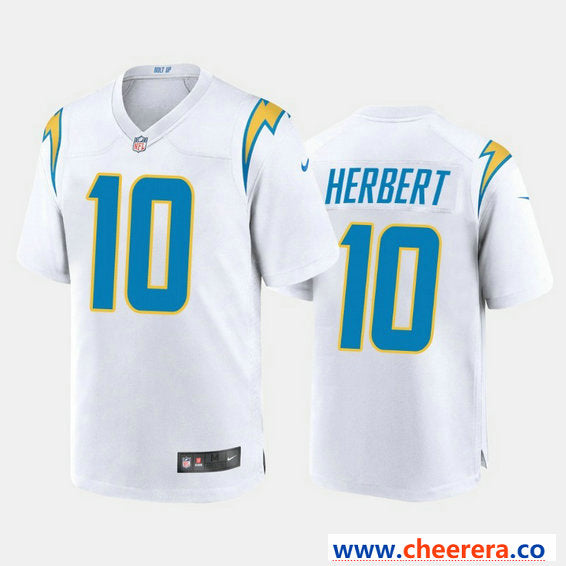 Nike Justin Herbert Los Angeles Chargers white Vapor jersey