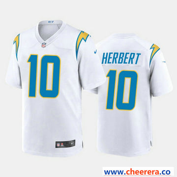 Nike Justin Herbert Los Angeles Chargers white Vapor jersey