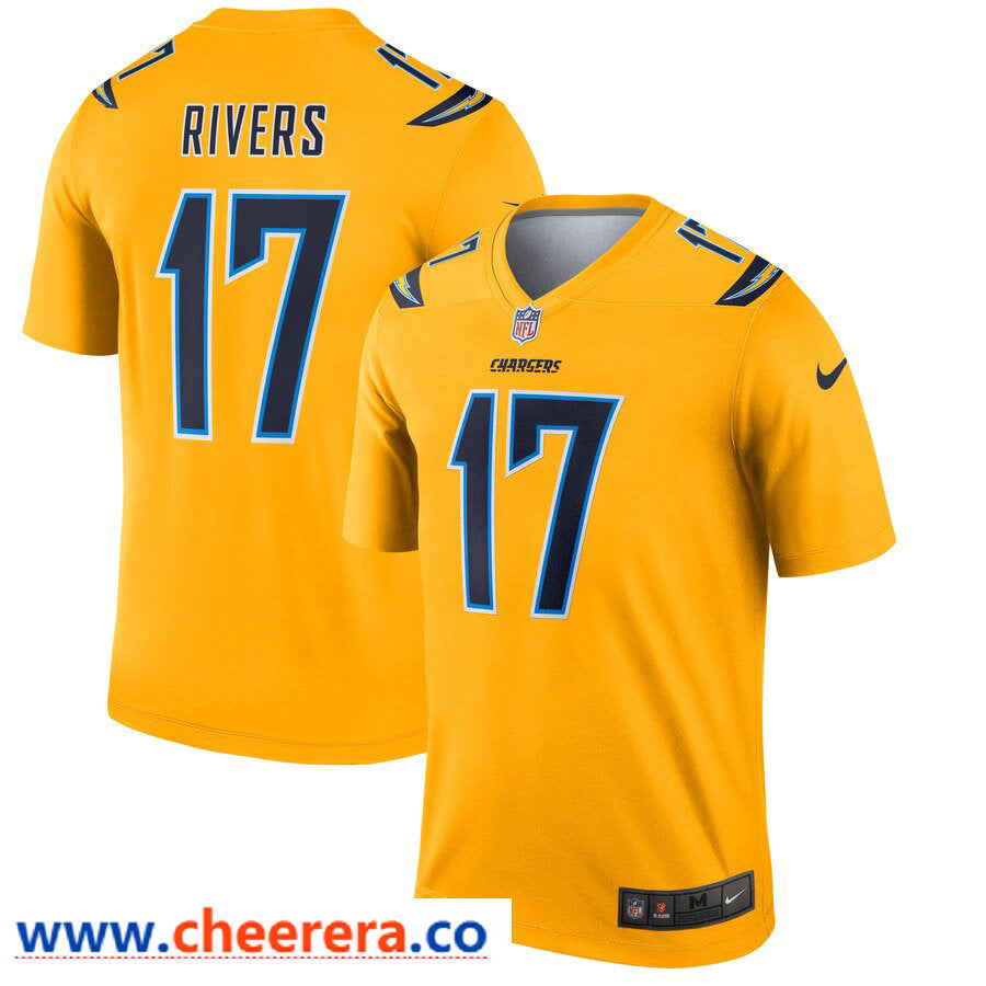 Nike Philip Rivers Los Angeles Chargers gold Inverted Legend jersey