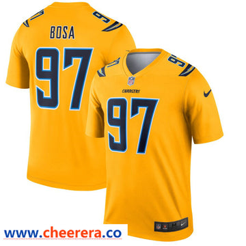 Nike Joey Bosa Los Angeles Chargers gold Inverted Legend jersey