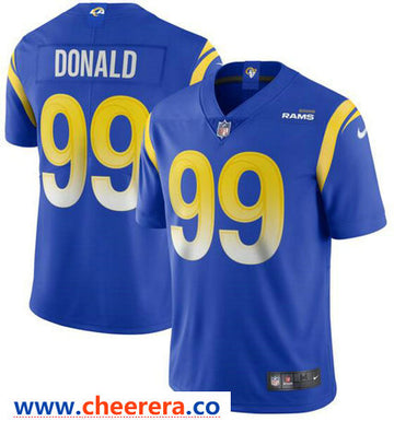 Nike Aaron Donald Los Angeles Rams royal Vapor jersey