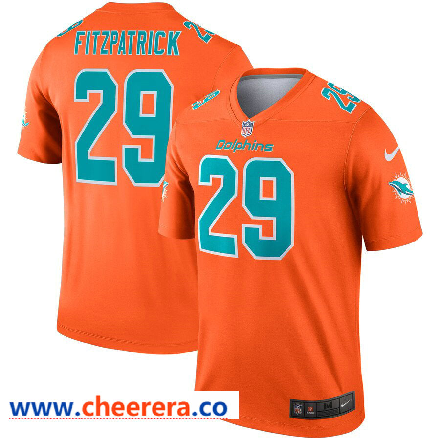 Nike Minkah Fitzpatrick Miami Dolphins orange Inverted Legend jersey