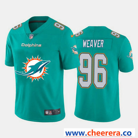Nike Curtis Weaver Aque Logo Miami Dolphins Vapor jersey