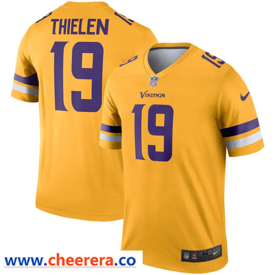 Nike Adam Thielen Minnesota Vikings gold Inverted Legend jersey