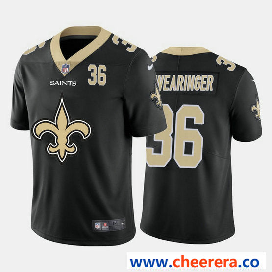 Nike D.J. Swearinger New Orleans Saints black Vapor jersey