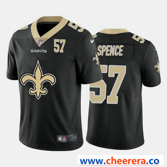 Nike Noah Spence New Orleans Saints black Vapor jersey
